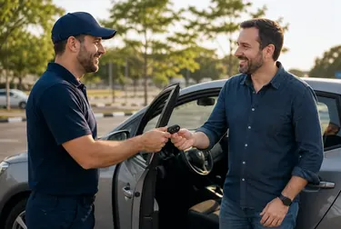 Chaveiro utilizando ferramentas para abrir um carro em Garanhuns.